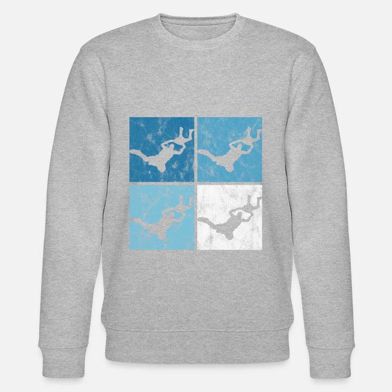 Parachute parachutiste - Sweat bio CHANGER Stanley/Stella Unisexe - gris chiné