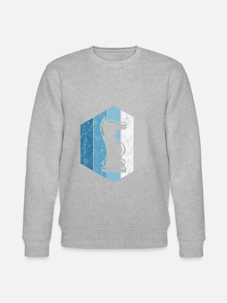 Échecs schachmatt rétro échecs échecs - Sweat bio CHANGER Stanley/Stella Unisexe - gris chiné