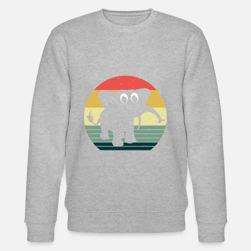 Eléphant éléphant pour enfants - Sweat bio CHANGER Stanley/Stella Unisexe - gris chiné