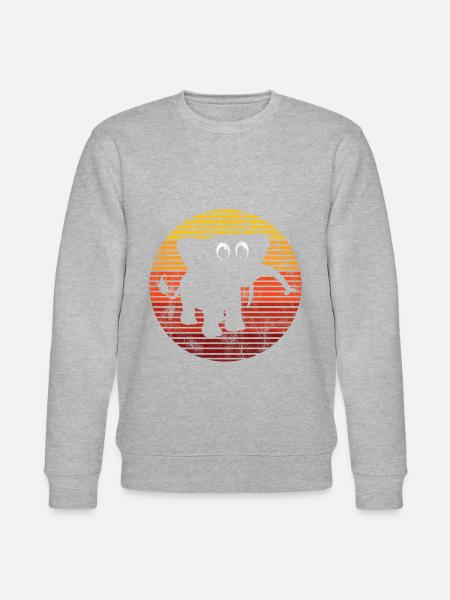 Eléphant éléphant pour enfants - Sweat bio CHANGER Stanley/Stella Unisexe - gris chiné