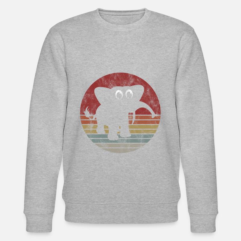 Eléphant éléphant pour enfants - Sweat bio CHANGER Stanley/Stella Unisexe - gris chiné