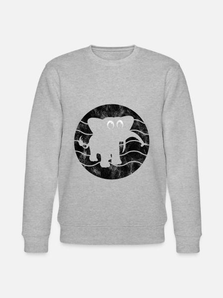 Eléphant éléphant pour enfants - Sweat bio CHANGER Stanley/Stella Unisexe - gris chiné