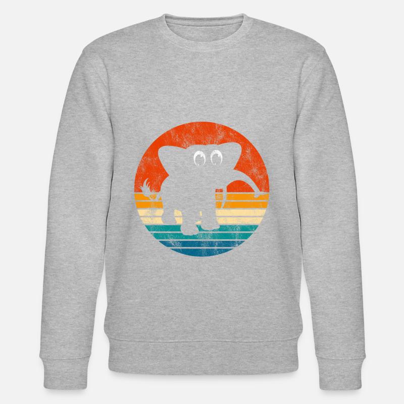 Eléphant éléphant pour enfants - Sweat bio CHANGER Stanley/Stella Unisexe - gris chiné