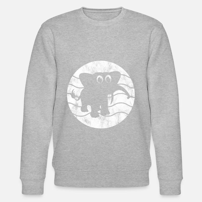 Éléphant Éléphant pour enfants - Sweat bio CHANGER Stanley/Stella Unisexe - gris chiné