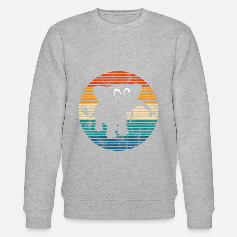 Eléphant éléphant pour enfants - Sweat bio CHANGER Stanley/Stella Unisexe - gris chiné