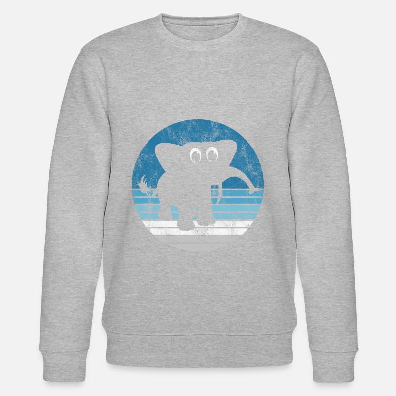 Eléphant éléphant pour enfants - Sweat bio CHANGER Stanley/Stella Unisexe - gris chiné