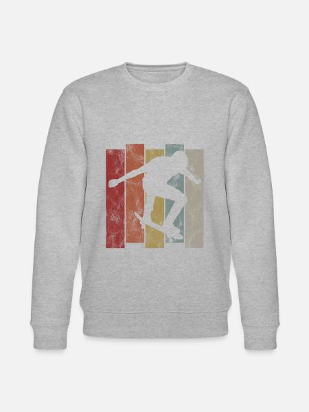Skateboarder Skateboard Skater Skate Skateing - Stanley/Stella CHANGER Unisex Organic Sweatshirt - heather grey
