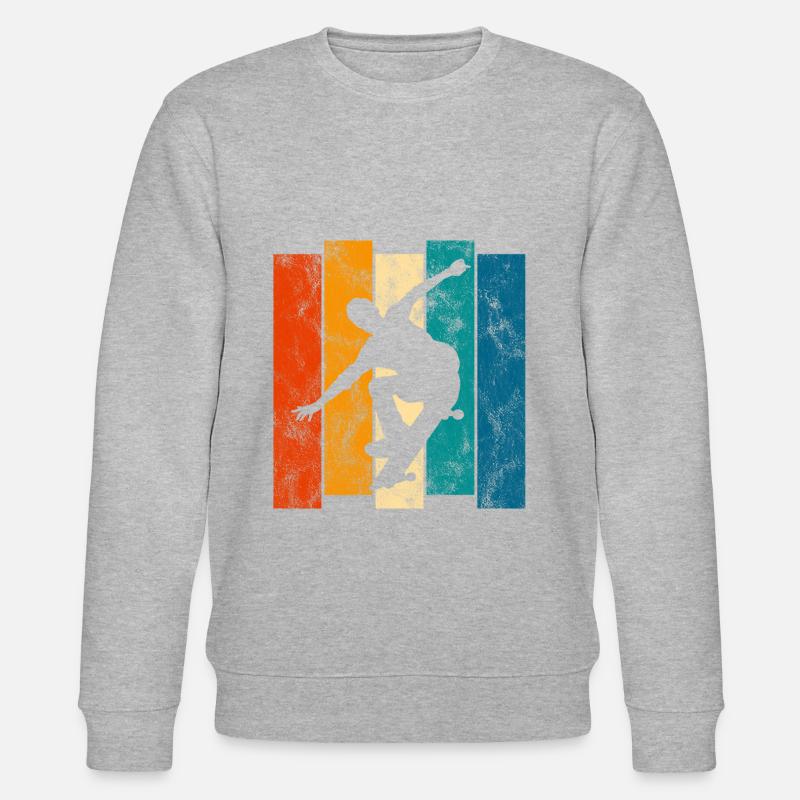 Skateboarder Skateboard Skater Skate Skateing - Sweat bio CHANGER Stanley/Stella Unisexe - gris chiné