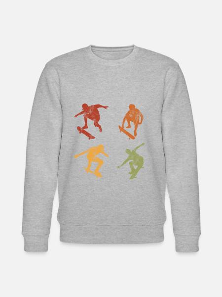 Skateboard Skateboarder Skater Skate Skateing - Stanley/Stella økologisk unisex-sweatshirt CHANGER  - grå meleret