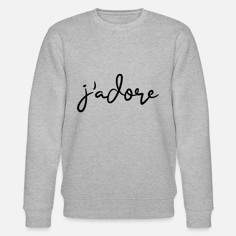 j'adore - Stanley/Stella Unisex Bio-Sweatshirt CHANGER  - Grau meliert