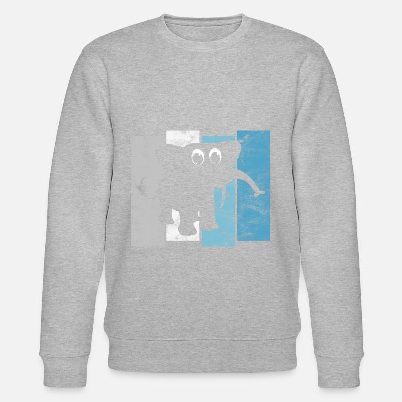 Eléphant éléphant pour enfants - Sweat bio CHANGER Stanley/Stella Unisexe - gris chiné