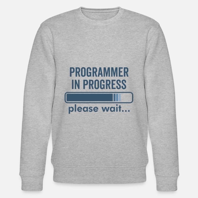 Programmers in the making - Stanley/Stella CHANGER Unisex Organic Sweatshirt - heather grey