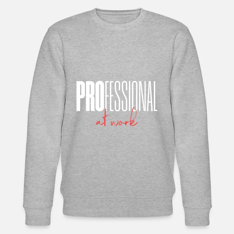 Professional at work - Stanley/Stella Unisex Bio-Sweatshirt CHANGER  - Grau meliert