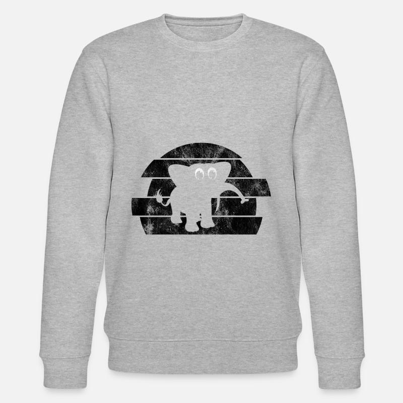 Eléphant éléphant pour enfants - Sweat bio CHANGER Stanley/Stella Unisexe - gris chiné