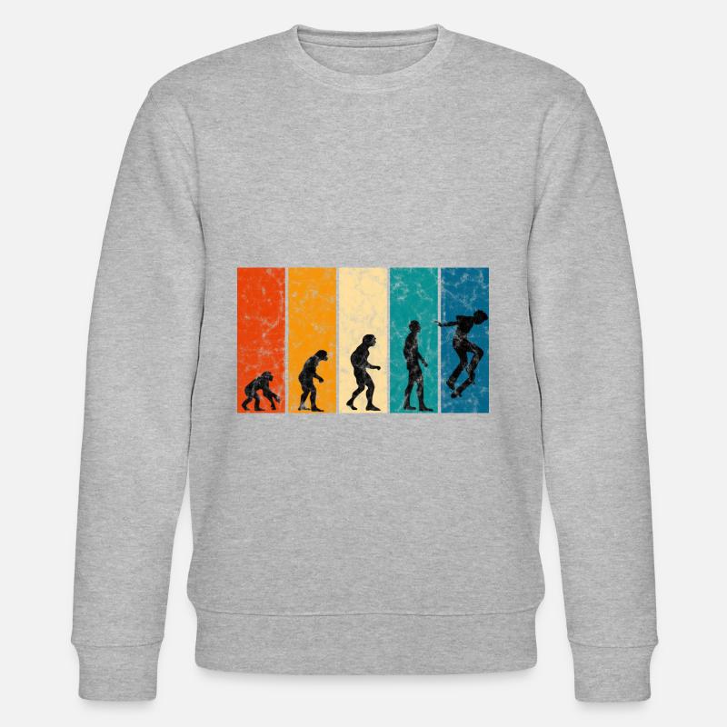 Evolution Skateboarder Skateboard Skater Skate - Sweat bio CHANGER Stanley/Stella Unisexe - gris chiné