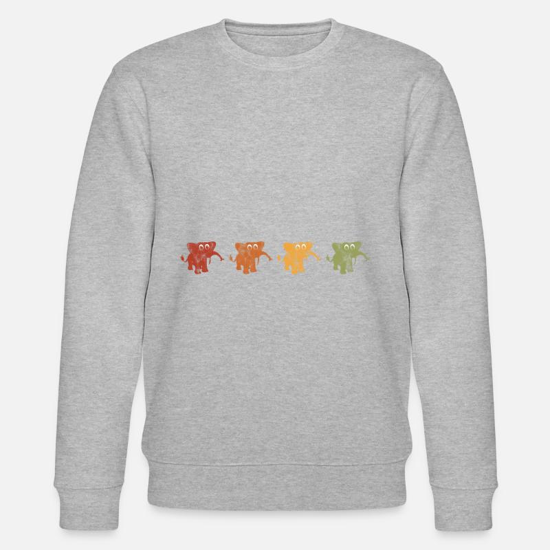 Eléphant éléphant pour enfants - Sweat bio CHANGER Stanley/Stella Unisexe - gris chiné