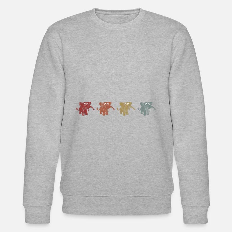 Eléphant éléphant pour enfants - Sweat bio CHANGER Stanley/Stella Unisexe - gris chiné