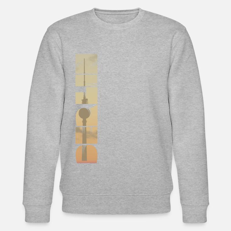 Berlin Turm - Stanley/Stella Unisex Bio-Sweatshirt CHANGER  - Grau meliert