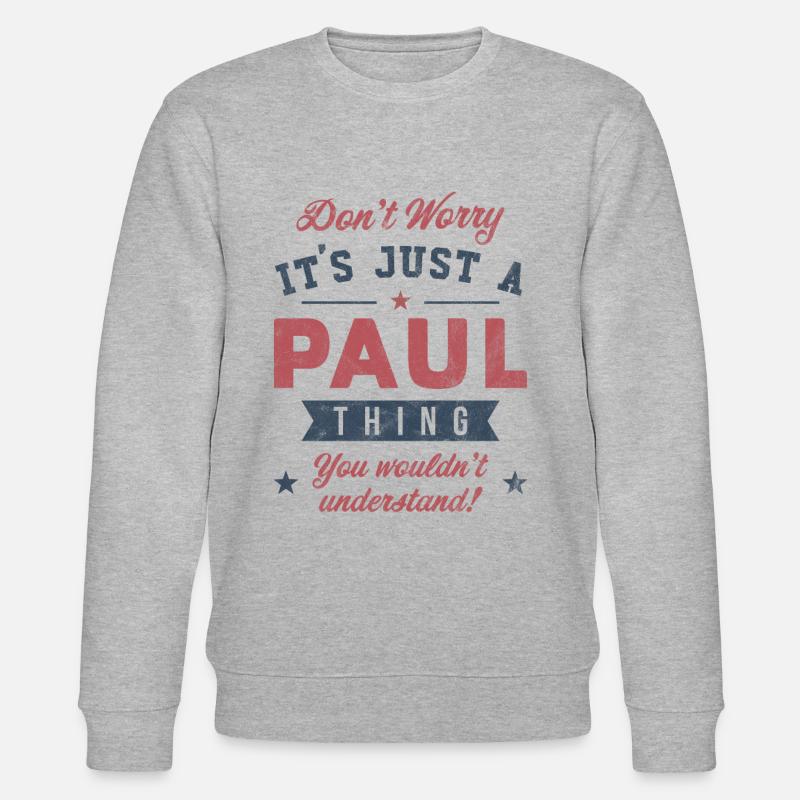 Es ist eine Paul-Sache - Stanley/Stella Unisex Bio-Sweatshirt CHANGER - Grau meliert