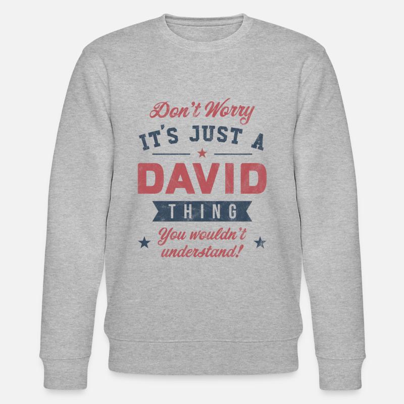 C’est un truc de David - Sweat bio CHANGER Stanley/Stella Unisexe - gris chiné