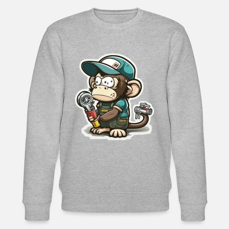 Zerrender Primat - Stanley/Stella Unisex Bio-Sweatshirt CHANGER  - Grau meliert