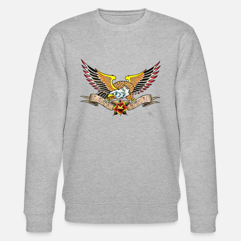 Leck mich - Stanley/Stella Unisex Bio-Sweatshirt CHANGER  - Grau meliert