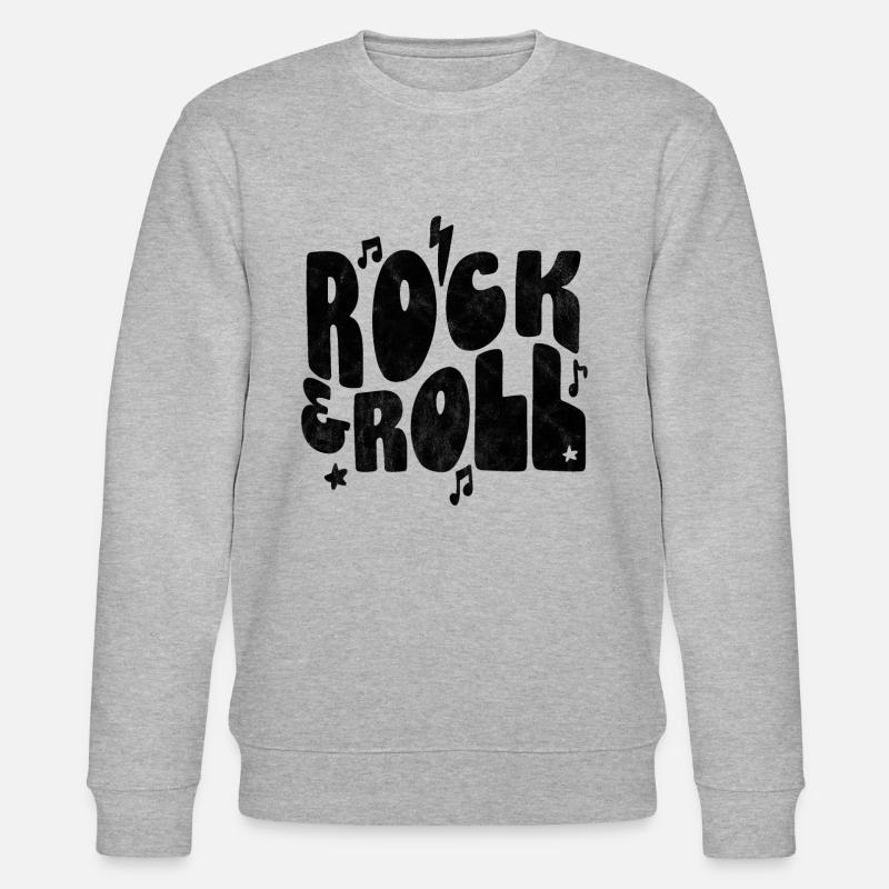 Rock and Roll Schwarz - Stanley/Stella Unisex Bio-Sweatshirt CHANGER  - Grau meliert