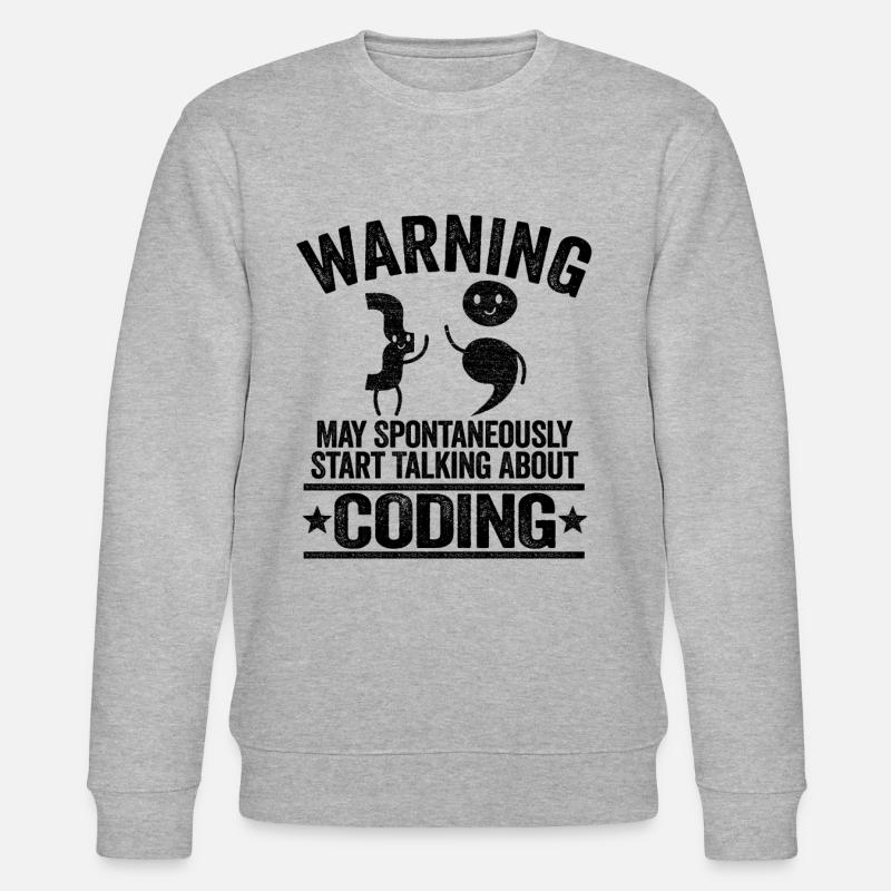 Programmeurs Informaticien Coding Cadeau - Sweat bio CHANGER Stanley/Stella Unisexe - gris chiné