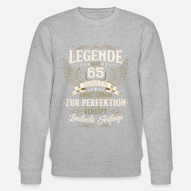 65 Geburtstag Legende Geburtstagsspruch 65 Jahre - Stanley/Stella Unisex Bio-Sweatshirt CHANGER - undefined