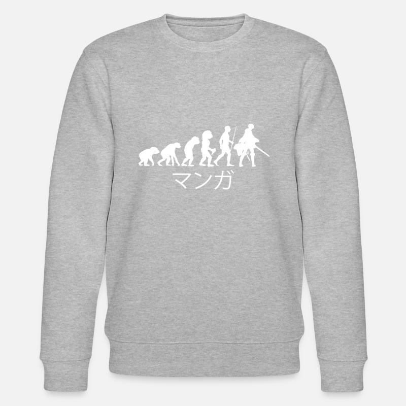 Anime Evolution - Stanley/Stella Unisex Bio-Sweatshirt CHANGER  - Grau meliert