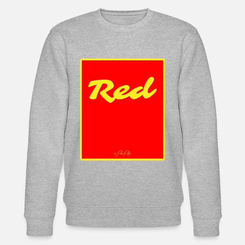 Rot - Stanley/Stella Unisex Bio-Sweatshirt CHANGER  - Grau meliert