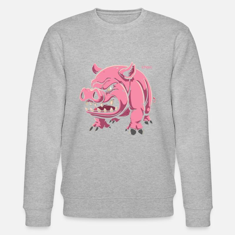 Cochon mignon de compagnie - Sweat bio CHANGER Stanley/Stella Unisexe - gris chiné