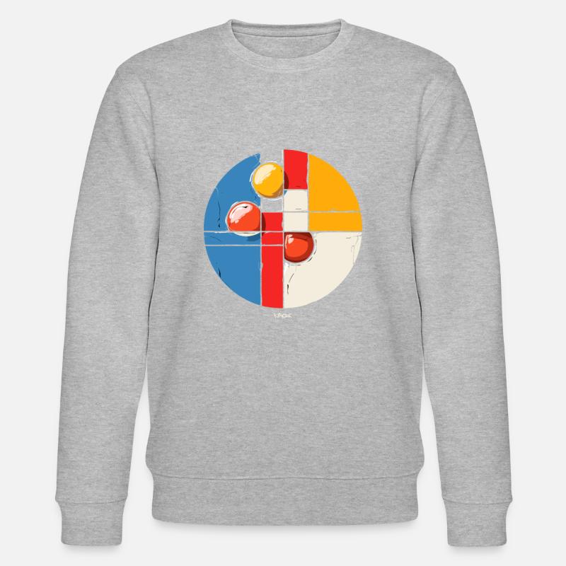 Abstract modern art: Donut - Stanley/Stella CHANGER Unisex Organic Sweatshirt - heather grey