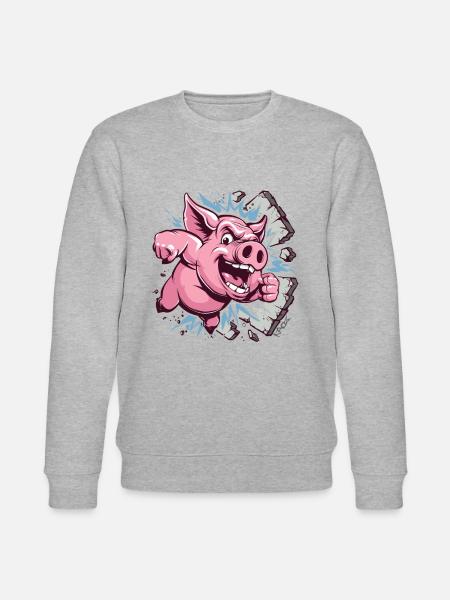 Soul- and wall-shattering action - Stanley/Stella CHANGER Unisex Organic Sweatshirt - heather grey
