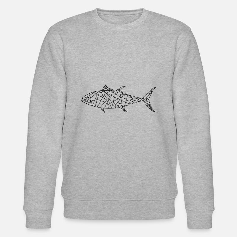 Fisch - Stanley/Stella Unisex Bio-Sweatshirt CHANGER  - Grau meliert