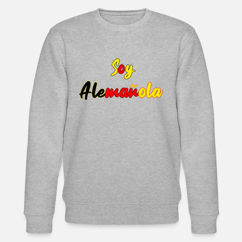 German-Spanish Spanish Spanish Gift - Stanley/Stella CHANGER Unisex Organic Sweatshirt - heather grey