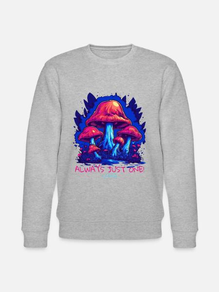 Always just one mushroom - Stanley/Stella CHANGER Unisex Organic Sweatshirt - heather grey