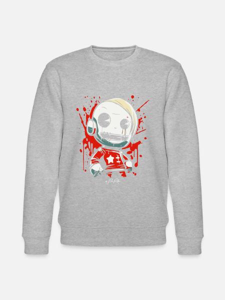Street Art Graffiti Kid - Stanley/Stella CHANGER Unisex Organic Sweatshirt - heather grey