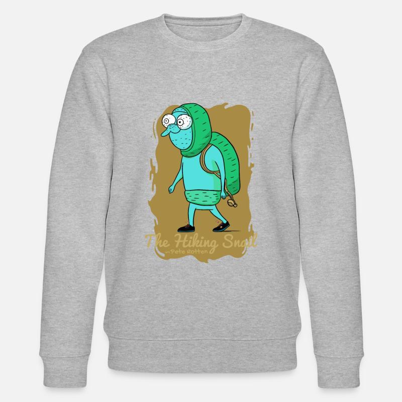 Der Wandernde Schnecke - Stanley/Stella Unisex Bio-Sweatshirt CHANGER  - Grau meliert