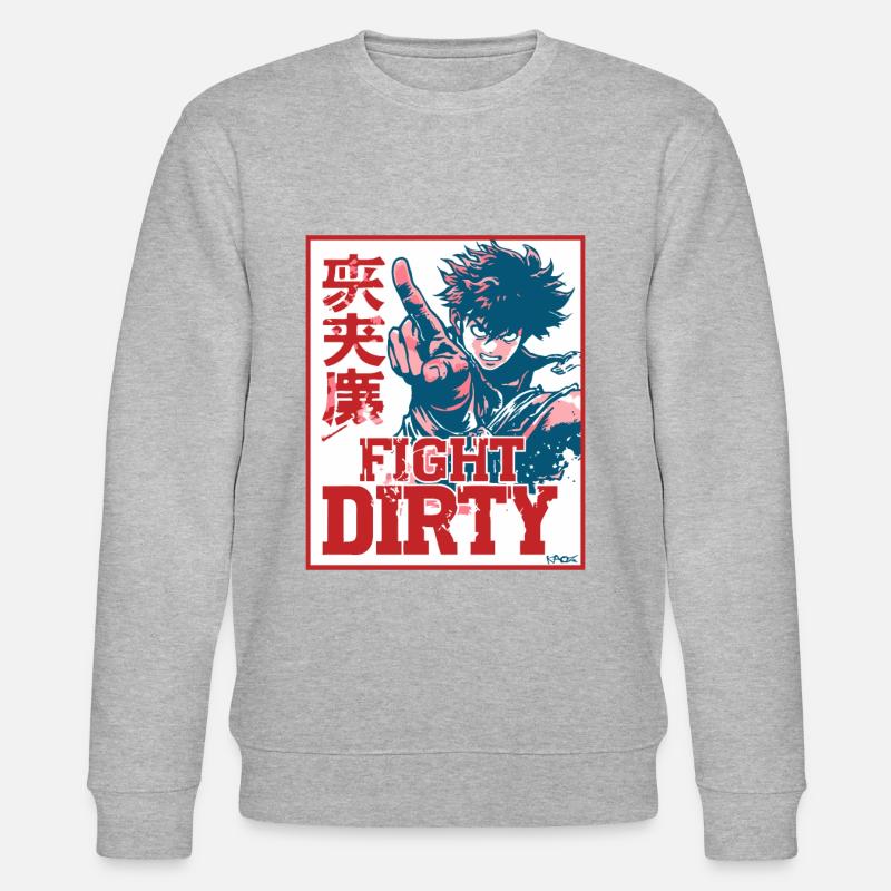 Anime Arts Martiaux : Combattez Dirty - Sweat bio CHANGER Stanley/Stella Unisexe - gris chiné