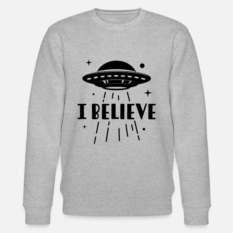 Ich glaube - Stanley/Stella Unisex Bio-Sweatshirt CHANGER  - Grau meliert