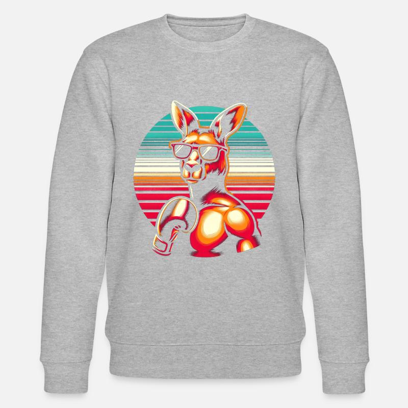Kangaroo Boxer - Stanley/Stella CHANGER Unisex Organic Sweatshirt - heather grey