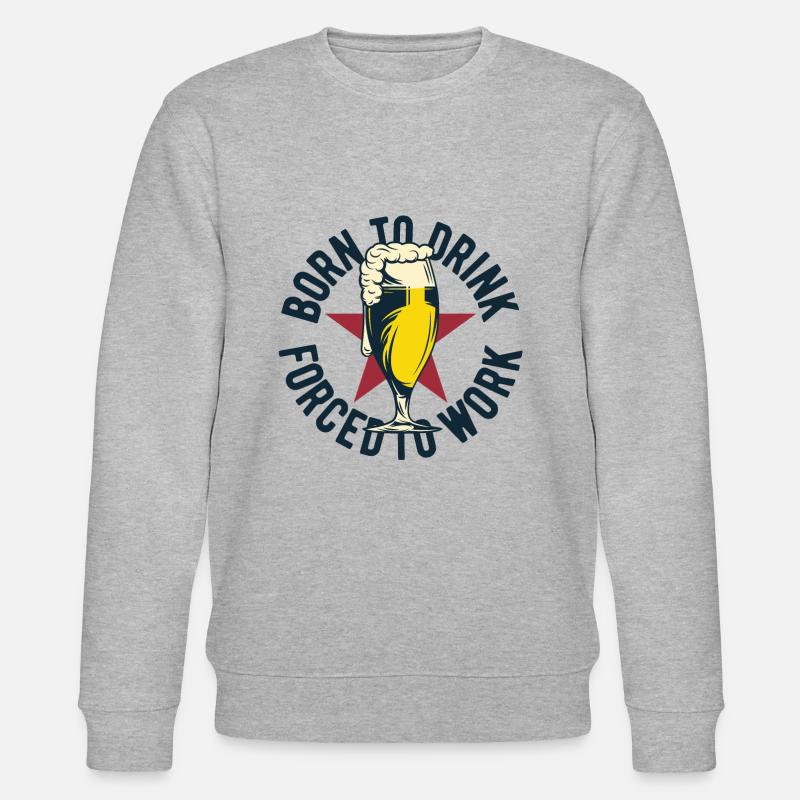 Coole Bier Sprüche Geschenk - Stanley/Stella Unisex Bio-Sweatshirt CHANGER  - Grau meliert