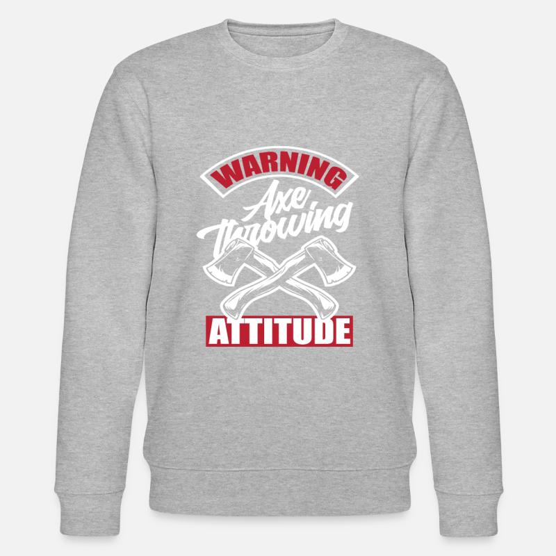 Axtwurf - Stanley/Stella Unisex Bio-Sweatshirt CHANGER  - Grau meliert