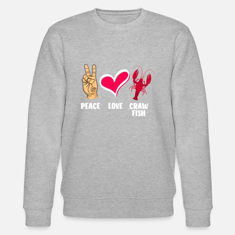 Homards Paix Amour - Sweat bio CHANGER Stanley/Stella Unisexe - gris chiné