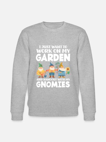 Garden Gardener Dwarfs - Stanley/Stella CHANGER Unisex Organic Sweatshirt - heather grey
