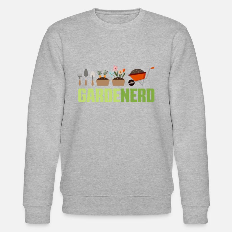 Nerd de jardin - Sweat bio CHANGER Stanley/Stella Unisexe - gris chiné