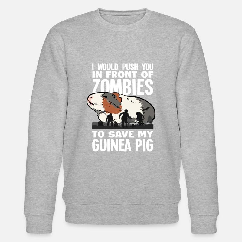 Guinea Pig Zombies - Stanley/Stella CHANGER Unisex Organic Sweatshirt - heather grey
