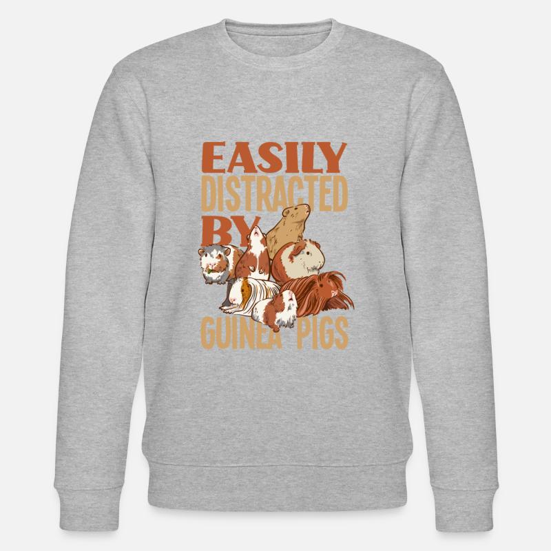 Cochon d’Inde Animal de compagnie - Sweat bio CHANGER Stanley/Stella Unisexe - gris chiné