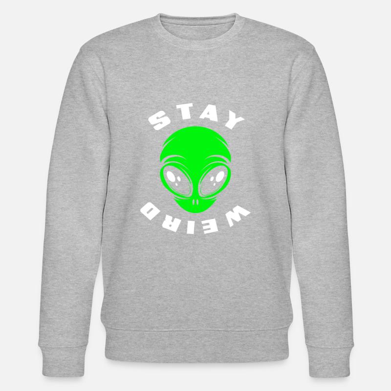 Visage extraterrestre Espace extraterrestre - Sweat bio CHANGER Stanley/Stella Unisexe - gris chiné
